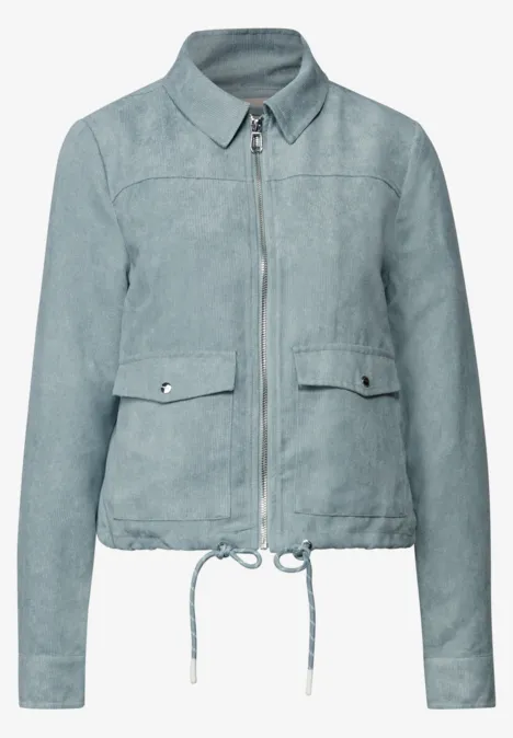 Cordjacke mit Zipper arona blue