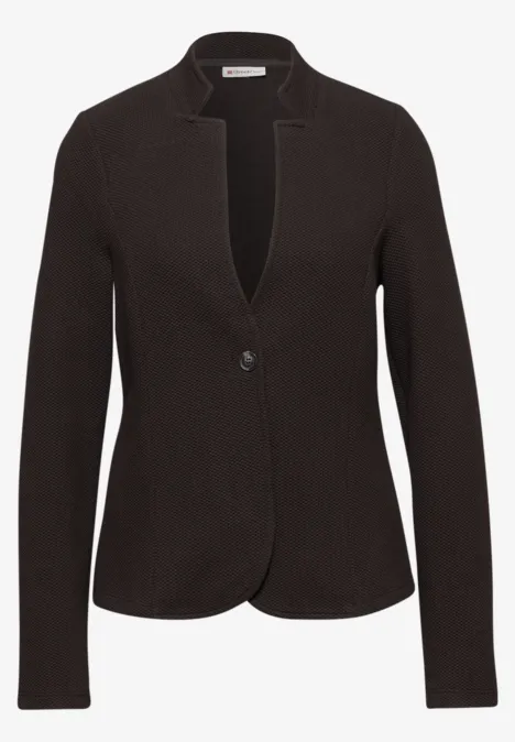 Jacquard Blazer deep roast brown