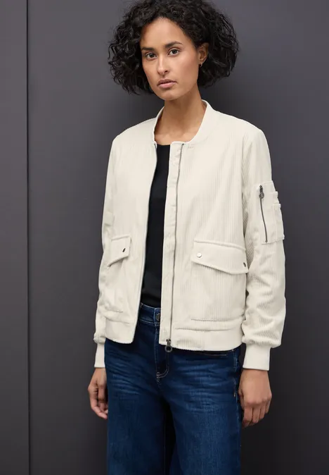 Softer Cord-Blouson soft beige