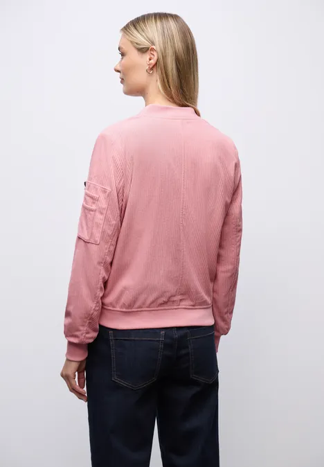 Softer Cord-Blouson powder pink