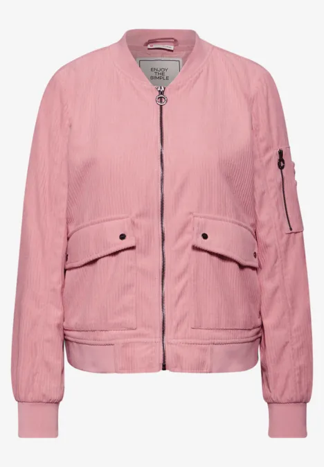 Softer Cord-Blouson powder pink