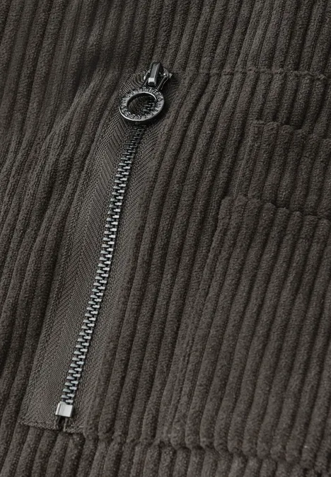 Softer Cord-Blouson darkest brown