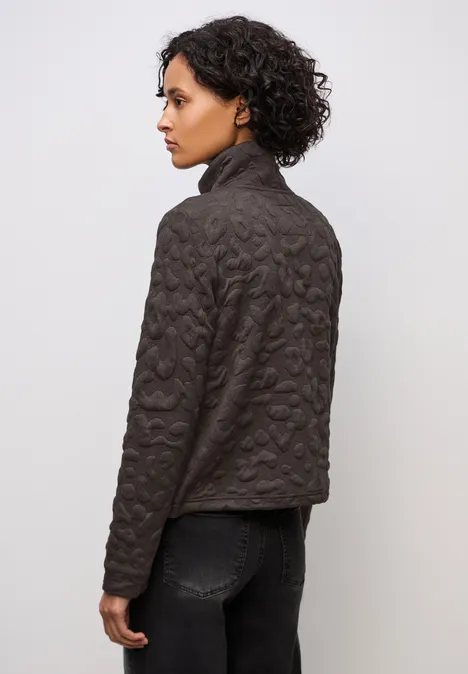 Leo Jacquard Jacke rustic brown mel.