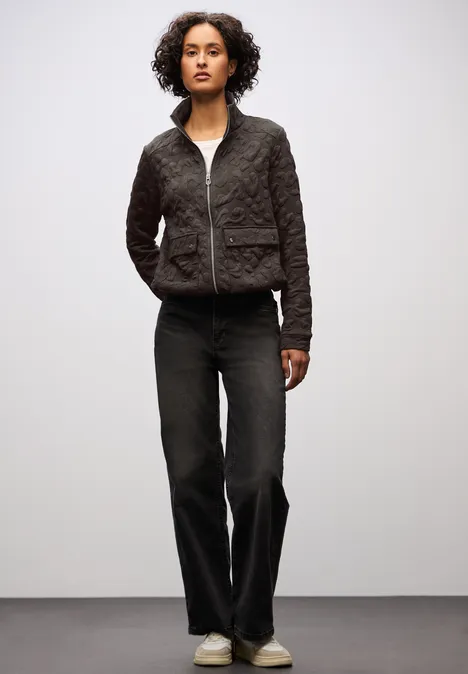 Leo Jacquard Jacke rustic brown mel.