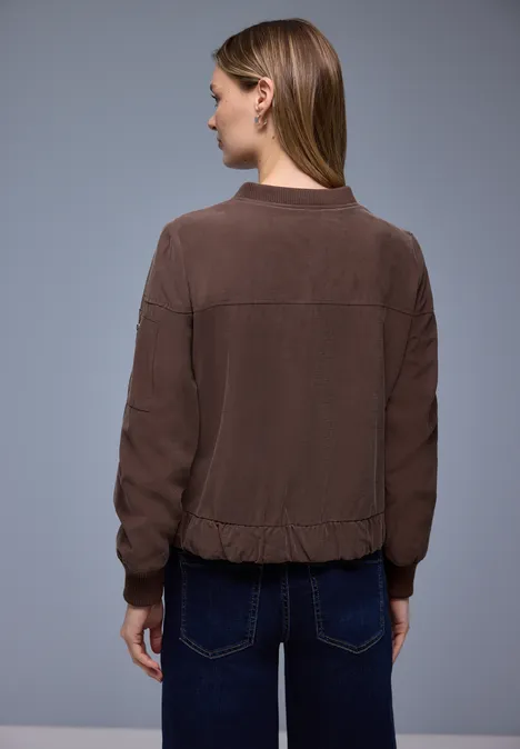 Blouson mahogany brown