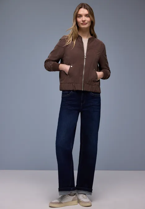 Blouson mahogany brown