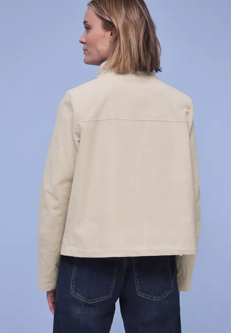 Kort jasje powder beige