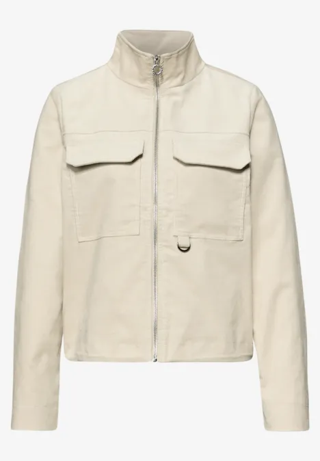 Kort jasje powder beige