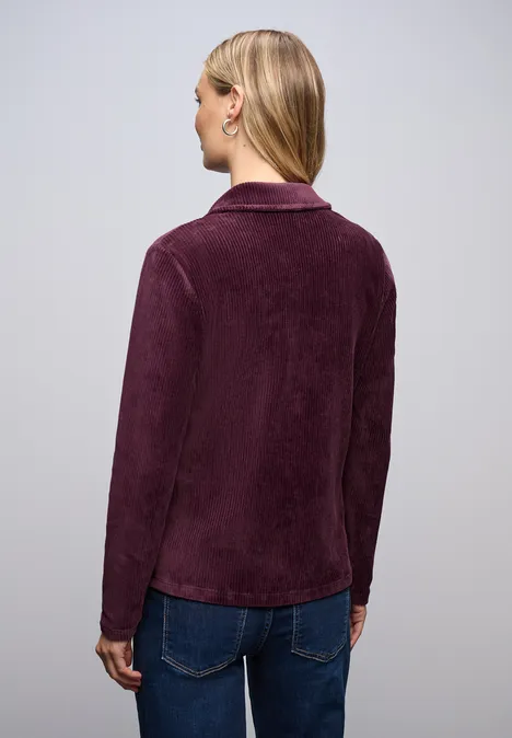 Zachte corduroy blazer Jazz Berry