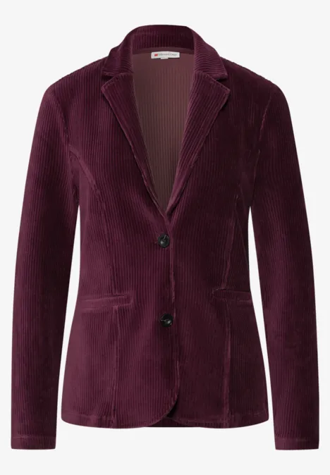 Zachte corduroy blazer Jazz Berry