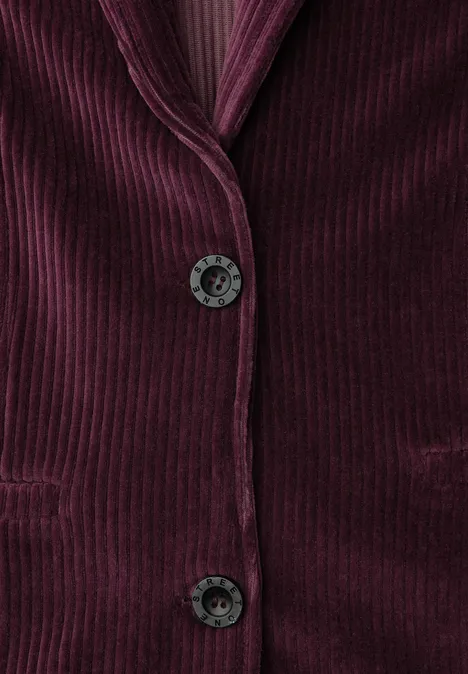 Zachte corduroy blazer Jazz Berry