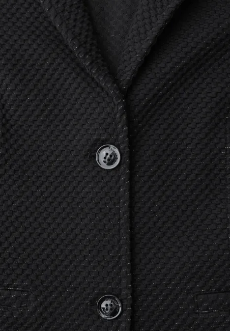 Glitzernder Jacquard Blazer Black Glitzernder Jacquard Blazer Black