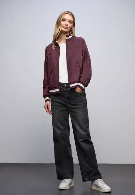 Blouson met college details Jazz Berry Blouson met college details Jazz Berry
