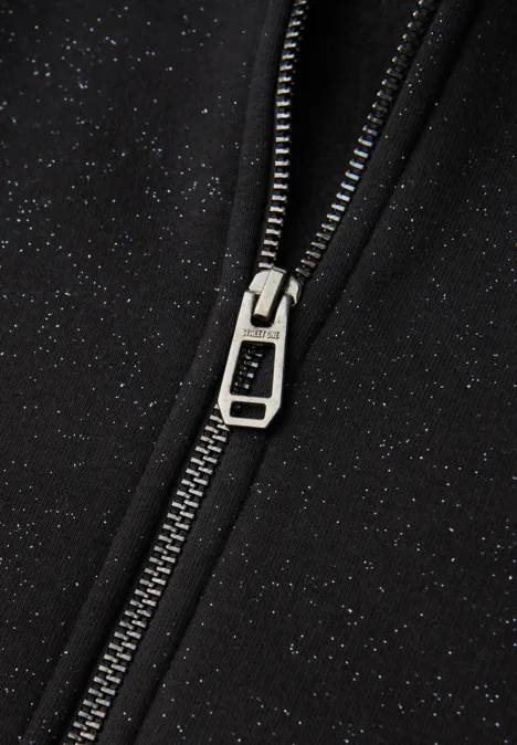Veste de sweat scintillante Black