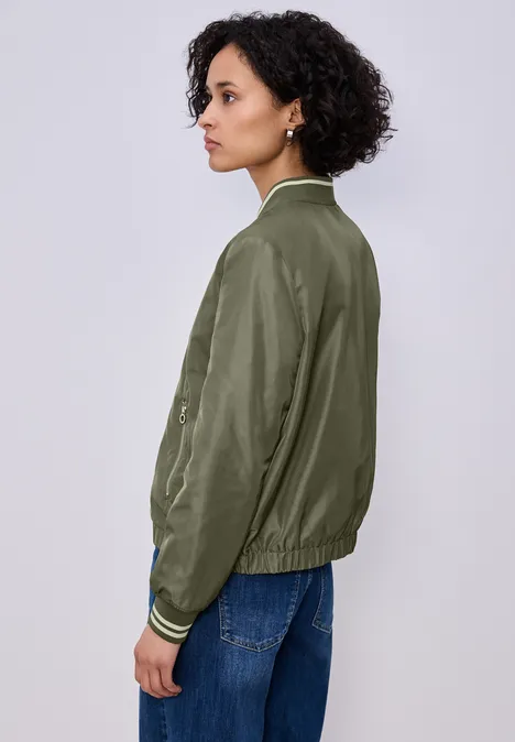 Blouson court Dark Vetiver Green