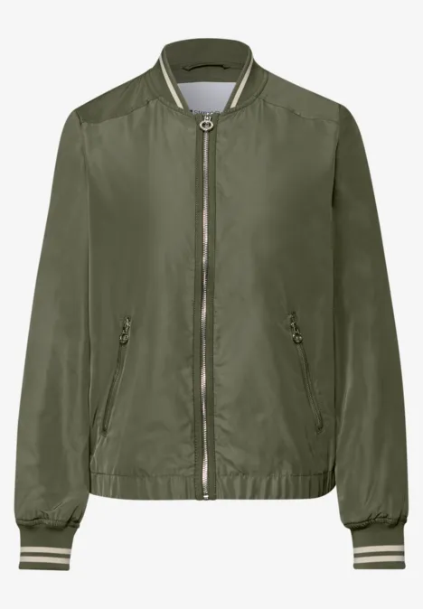 Blouson court Dark Vetiver Green