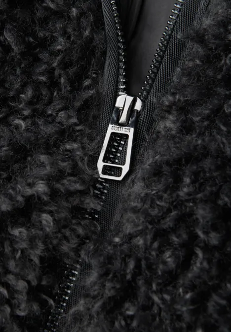 Fake Fur Blouson gravel grey Fake Fur Blouson gravel grey