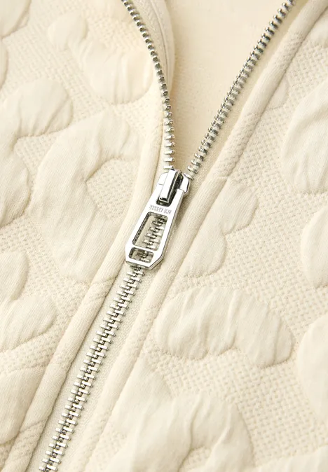 Leo Strukturjacke soft beige