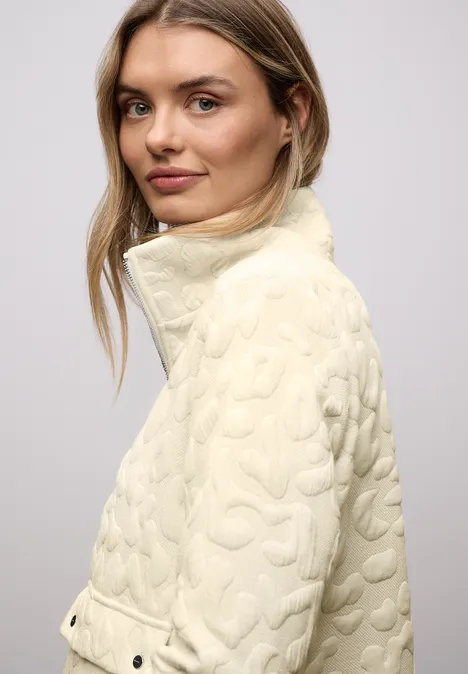 Leo Strukturjacke soft beige