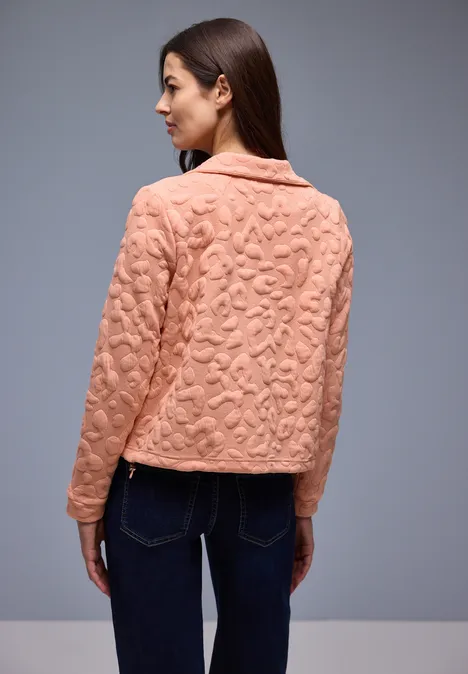 Leo Strukturjacke light apricot