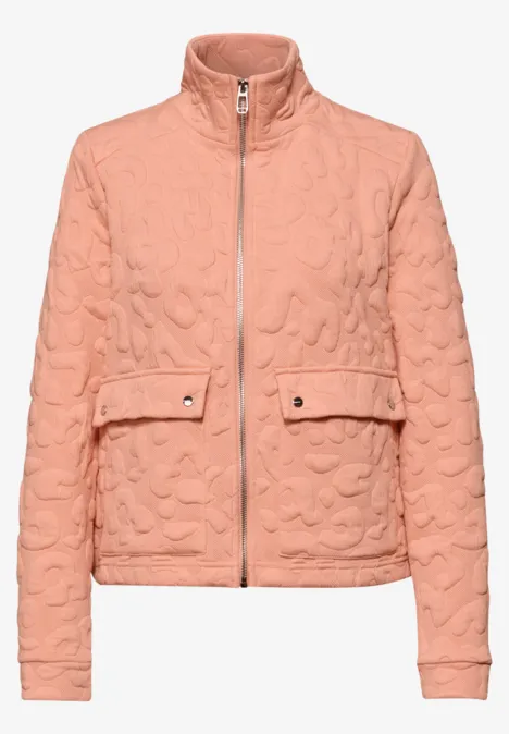 Leo Strukturjacke light apricot