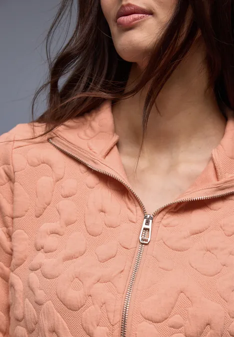 Leo Strukturjacke light apricot