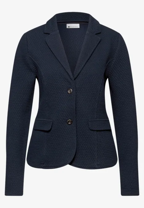 Strukturblazer shadowed navy