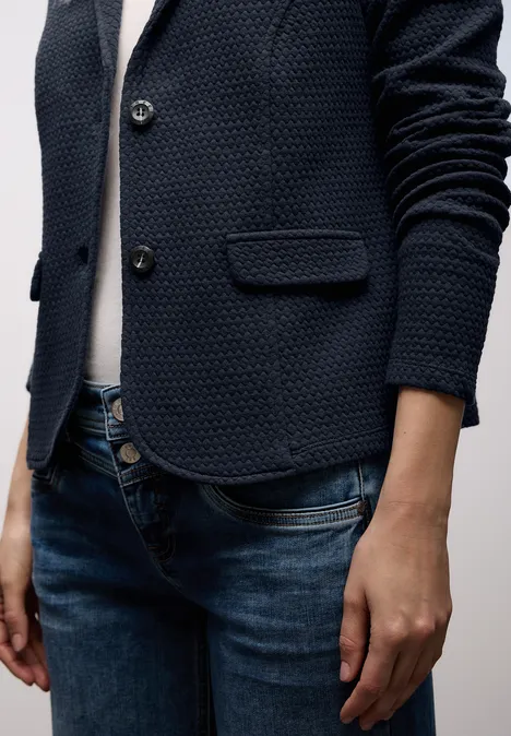 Strukturblazer shadowed navy