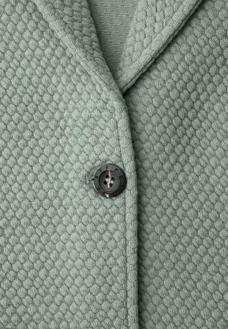 Blazer met structuur dark mint green