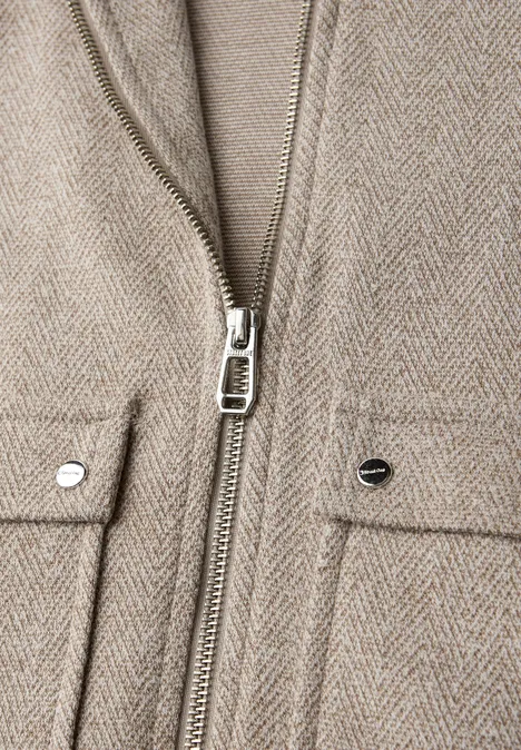 Visgraat blouson light terra mocha mel.