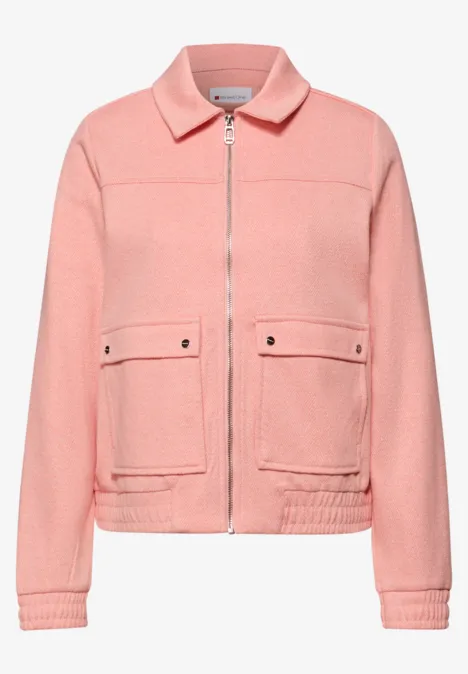 Visgraat blouson light apricot mel.
