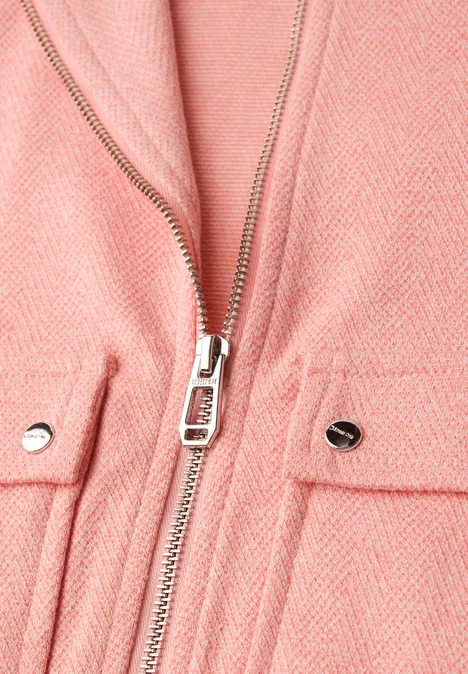 Visgraat blouson light apricot mel.