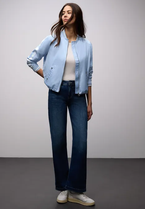 Blouson met galonstrepen original blue