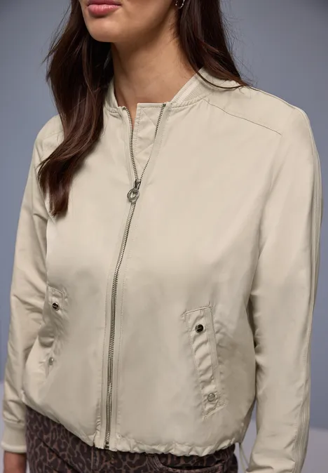 Blouson mit Gallonstreifen cotton beige