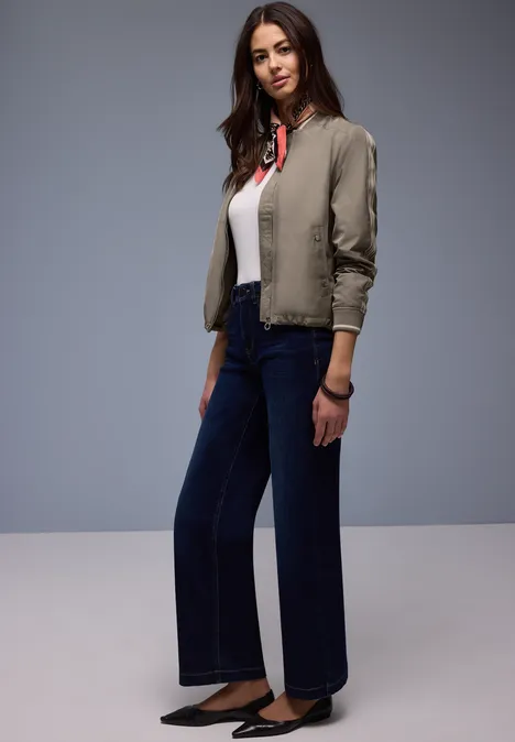 Blouson mit Gallonstreifen light terra mocha