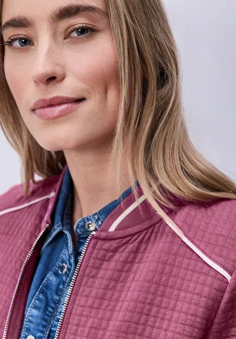 Strukturblouson dark clouded blush