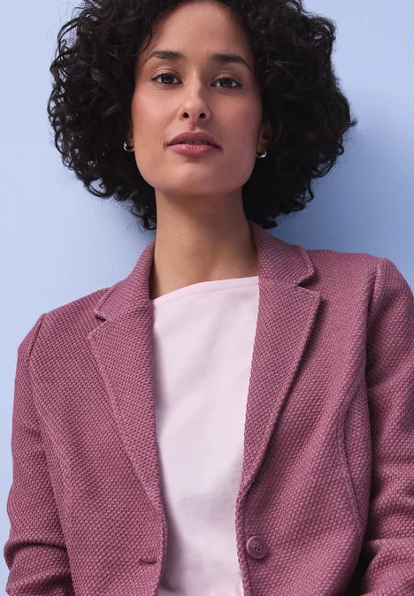 Marynarka basic dark clouded blush