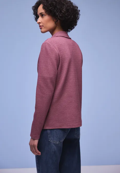 Marynarka basic dark clouded blush