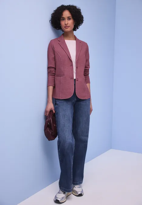 Marynarka basic dark clouded blush