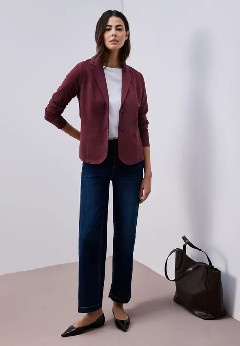 Blazer de base truffle red