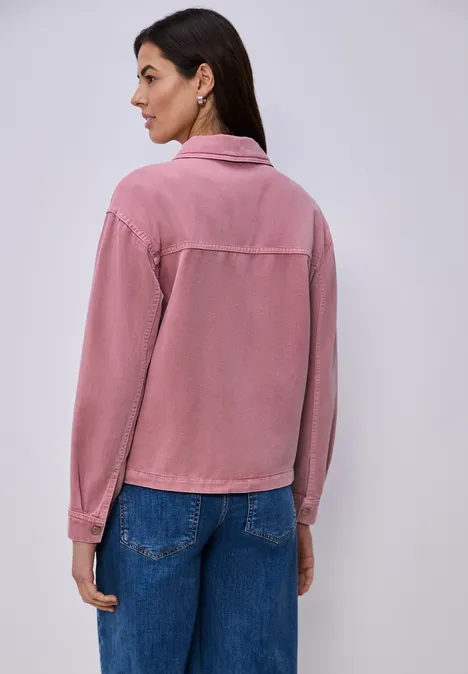Jeansjacke in pinker Waschung authentic pink washed