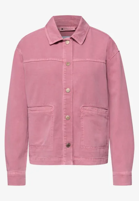 Jeansjacke in pinker Waschung authentic pink washed