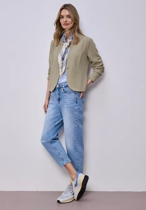 Blazer en jersey structuré timeless beige