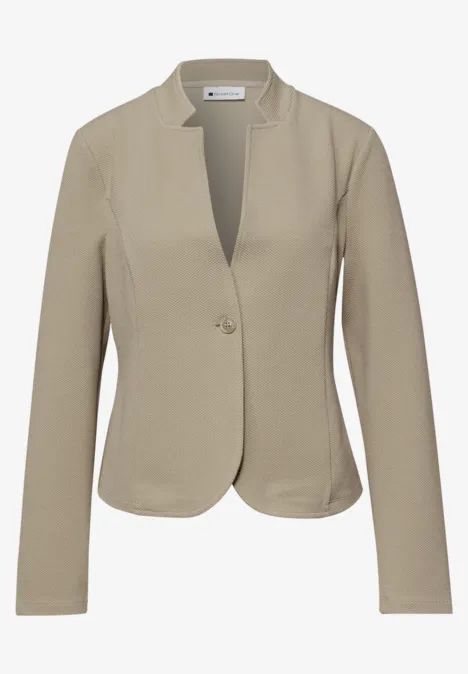 Blazer en jersey structuré timeless beige