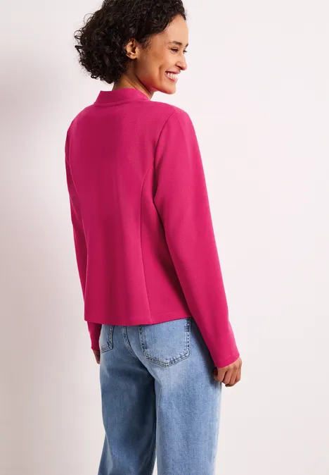 Blazer aus Jersey mit Struktur magenta dream