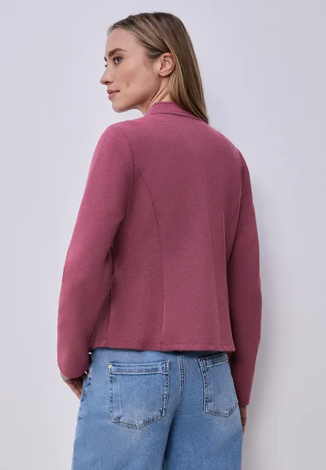 Marynarka z jerseyu ze strukturą dark clouded blush