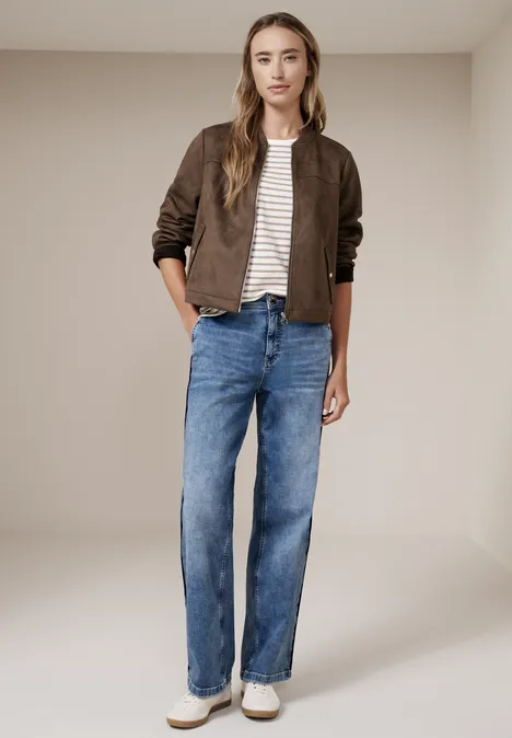 Korte blouson hatch brown