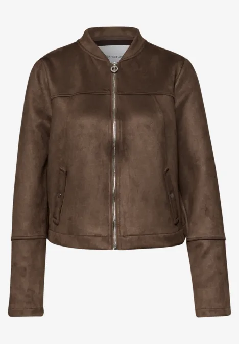 Korte blouson hatch brown