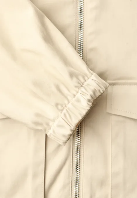 Veste avec cordon de serrage smoke beige