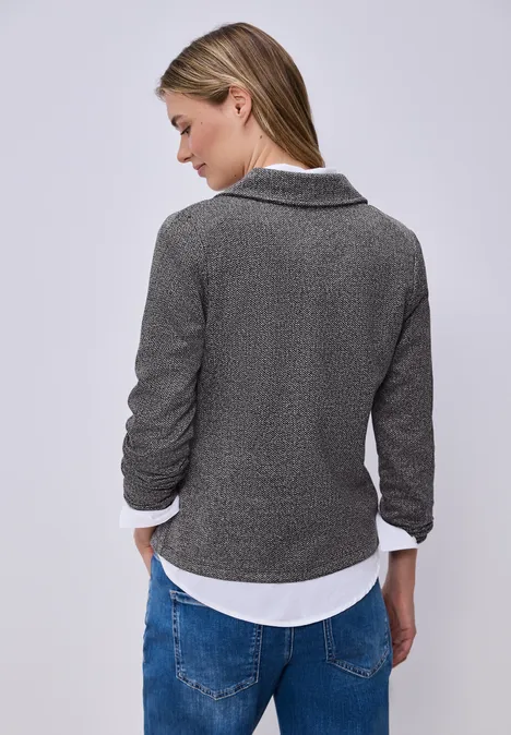 Basic Blazer mit Reverskragen shadowed navy